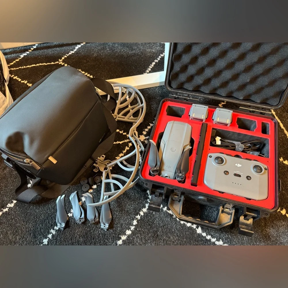 Mavic Air 2 Fly More Combo PLUS Propeller Guard and Waterproof Hard Case